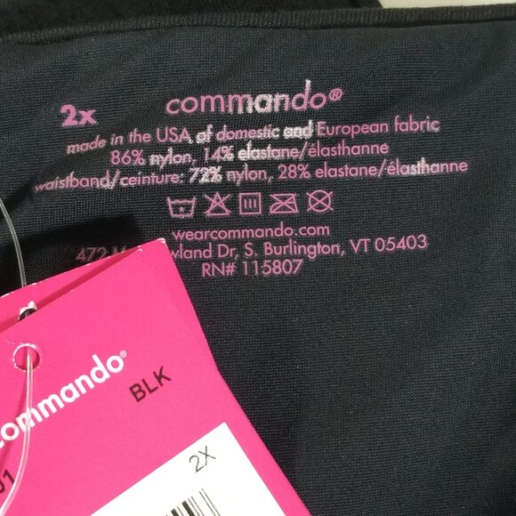 Nwt Commando Womens Size 2X Classic Legging with Perfect Control Black - Picture 6 of 8